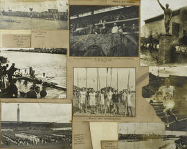 Collage of photographs from the 1928 Olympics