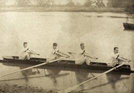 TRC crew in the 1882 match against Hillsdale