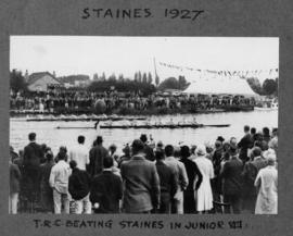 Staines 1927 - TRC beating Staines in junior eights