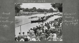 Henley 1922 - Final Grand Challenge Cup, Leander beating Thames RC by one length
