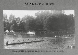Marlow 1928 - TRC 1st VIII beating Lady Margaret in final