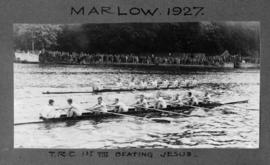 Marlow 1927 - Thames first eight beating Jesus