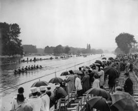 Club Krasnoe Znamia, USSR crew beating Thames Rowing Club by 4 lengths