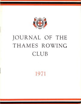 Journal of the Thames Rowing Club 1971