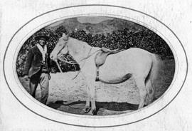 Unknown figure and horse