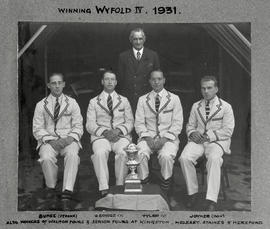 Henley 1931 Wyfold posing with trophy