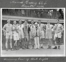 TRC Regatta 1922 - winning crew of club eights