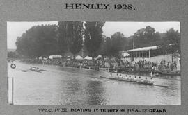 Henley 1928 - TRC 1st VIII beating 1st Trinity in final of Grand