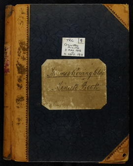 Committee Minutes 1906-1911