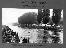 Henley 1927 - Stewards&#039; Cup, TRC beating LRC in final