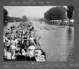 Henley 1925 - Grand Challenge Cup, TRC beating Jesus Cambridge by 1/2 length