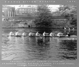 Thames winning Junior Clinker VIIIs