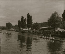 Henley 1948 - Final of the Grand, passing Stewards&#039; Enclosure