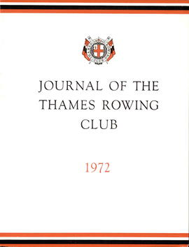 Journal of the Thames Rowing Club 1972