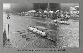 Henley 1928 - TRC 1st eight beating LRC in heat of Grand